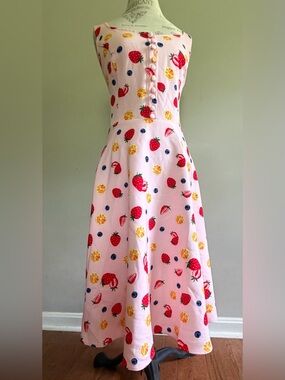 Belle Poque Dress Women's 2XL Fruit Pattern NWT Rockabilly Pin Up Retro Dress